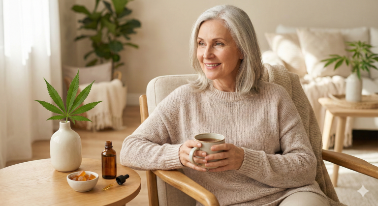 CBD și Menopauza: Soluție Naturală pentru Bufeuri, Somn și Schimbări de Dispoziție?
